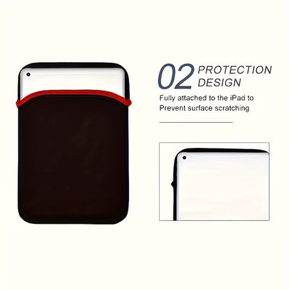 7–17 Inch Waterproof Laptop Sleeve – Shock-Resistant Protective Case with Red Zipper