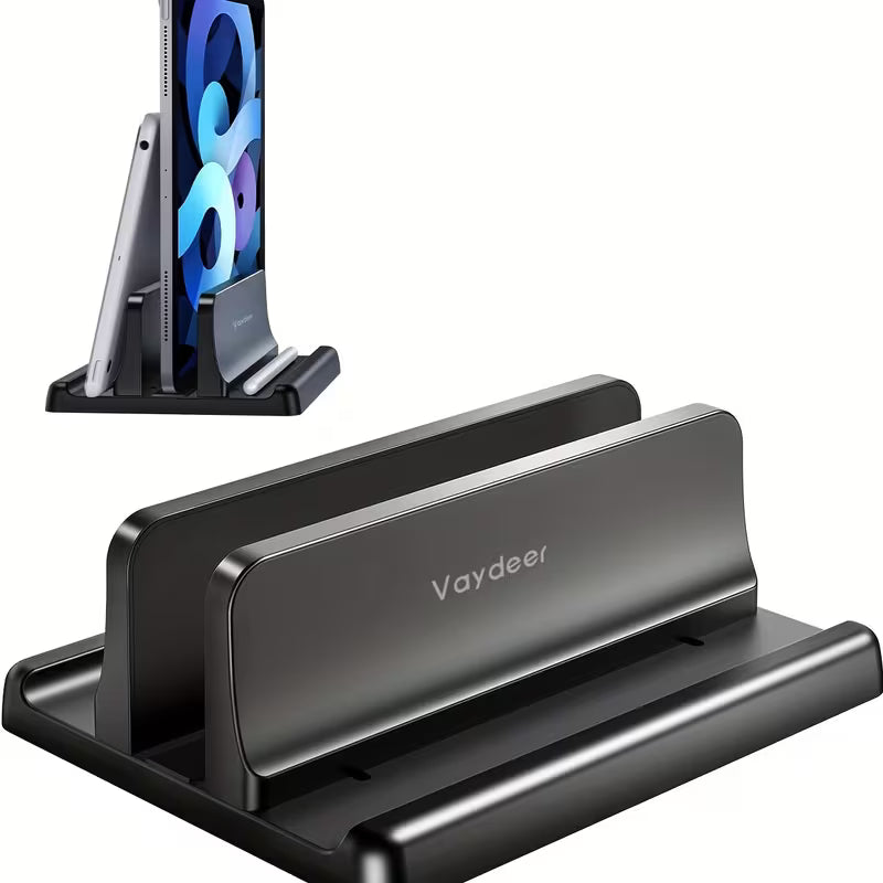 Vertical Laptop Stand Holder – Space-Saving Desktop Dock for Laptops & Tablets