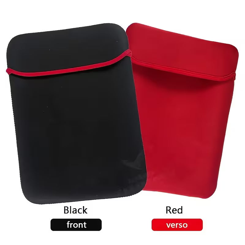 7–17 Inch Waterproof Laptop Sleeve – Shock-Resistant Protective Case with Red Zipper