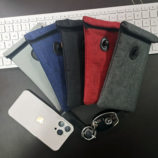 four colored ioneartm fara pouches rfid shielding pouch