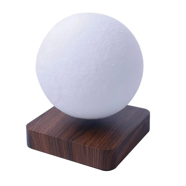 Moon lamp on a wooden stand