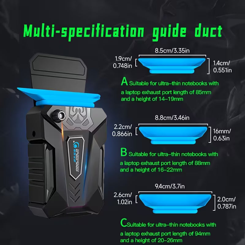 Vacuum Portable Laptop Cooler – USB External Air Cooling Fan