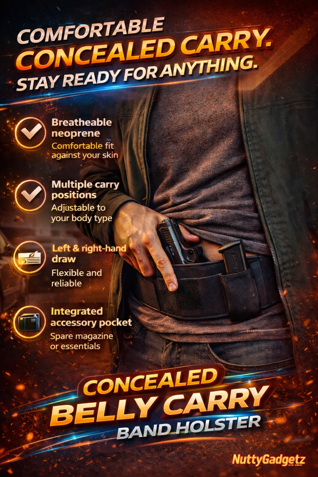 Concealed Carry Belly Band Holster