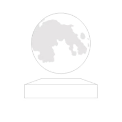 drawing of a moon lamp