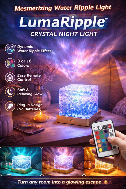 LumaRipple™ Crystal Night Light