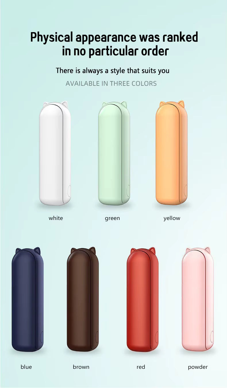 Set of colorful rectangular pouches on a light blue background