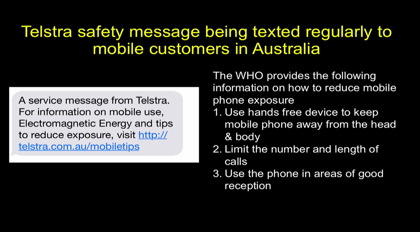 Telecom Company Broadcasting safety advice on mobile phone usage