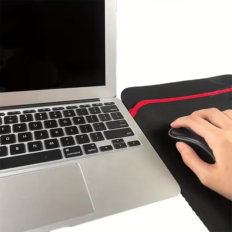 7–17 Inch Waterproof Laptop Sleeve – Shock-Resistant Protective Case with Red Zipper