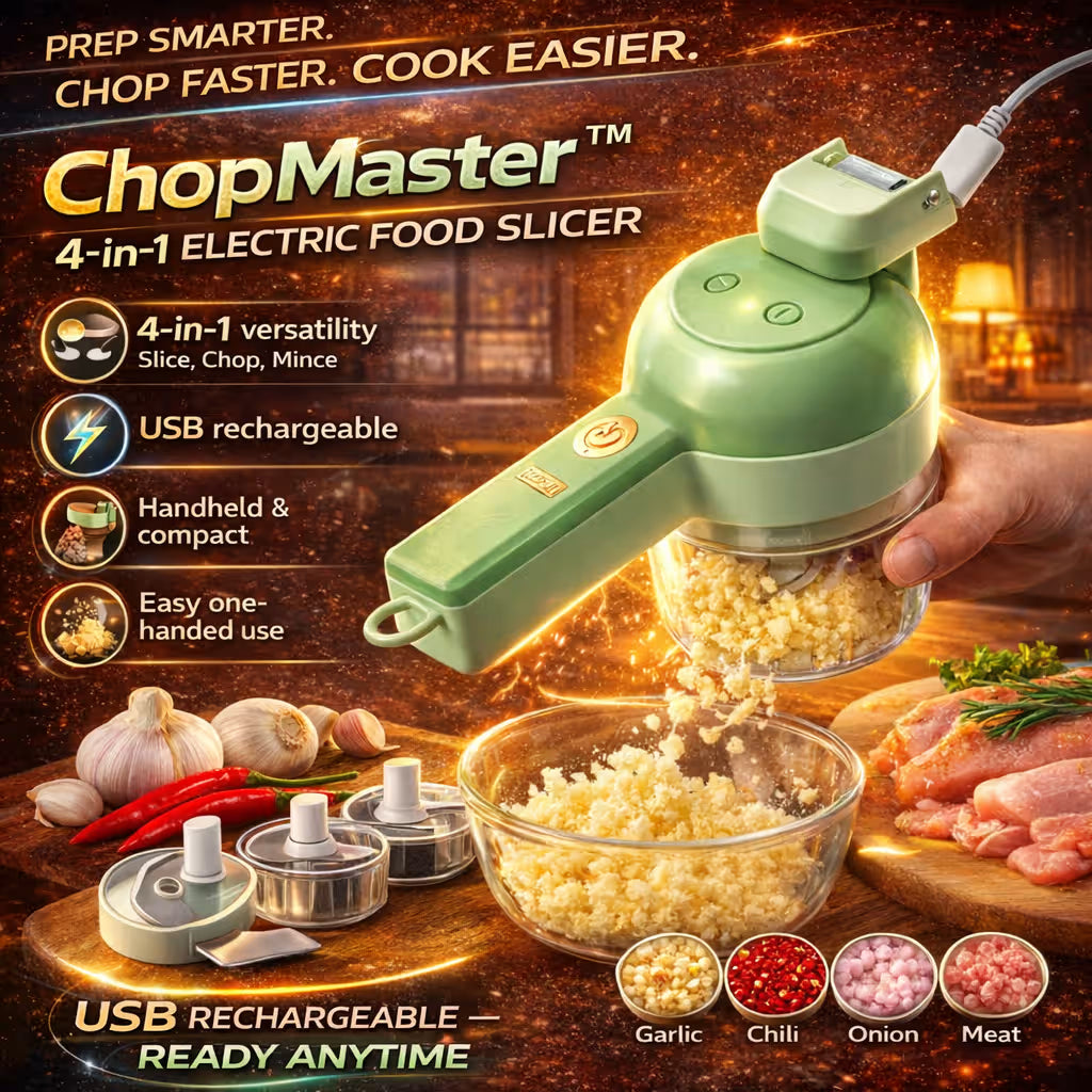 ChopMaster™ 4-in-1 Electric Food Slicer
