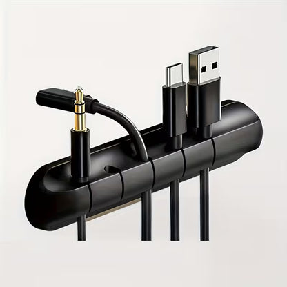 Cable Organizing Strip – Adhesive Desk Cable Holder (Multi-Slot)