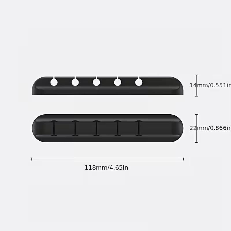 Cable Organizing Strip – Adhesive Desk Cable Holder (Multi-Slot)