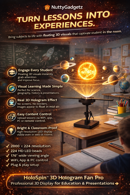 HoloSpin™ 3D Hologram Fan Pro